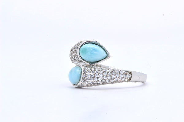 STATEMENT LARIMAR INLAY RING