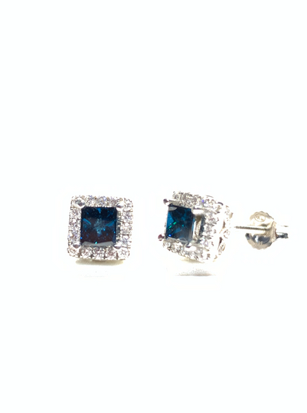 BLUE DIAMOND EARRINGS