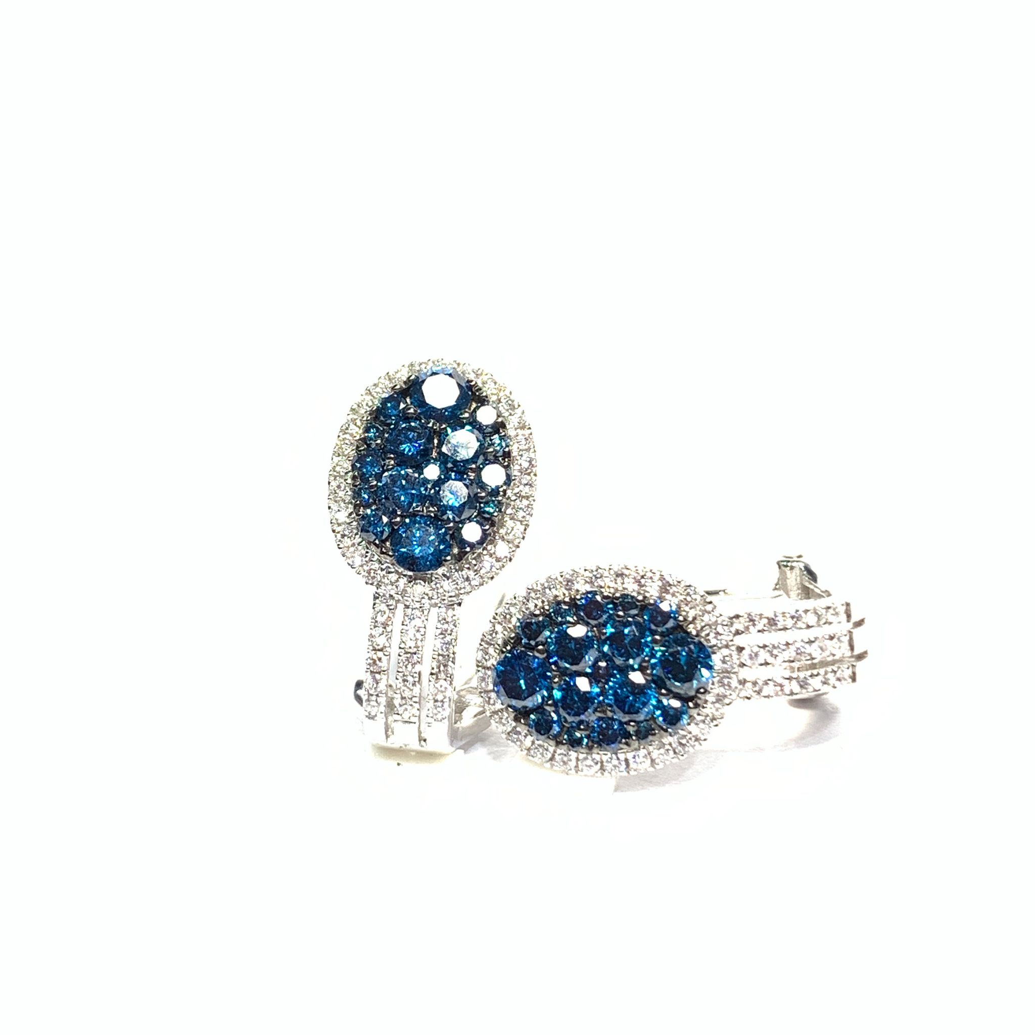 BLUE DIAMOND EARRINGS