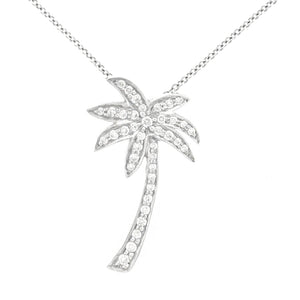 PALM TREE DIAMOND PENDANT