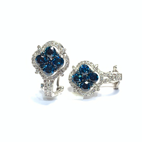 BLUE DIAMOND EARRINGS