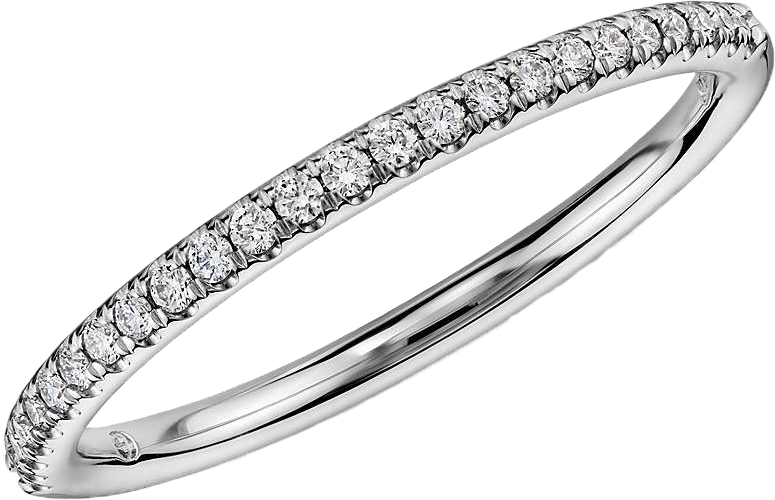 SEMIHOOP DIAMOND BAND
