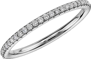 SEMIHOOP DIAMOND BAND