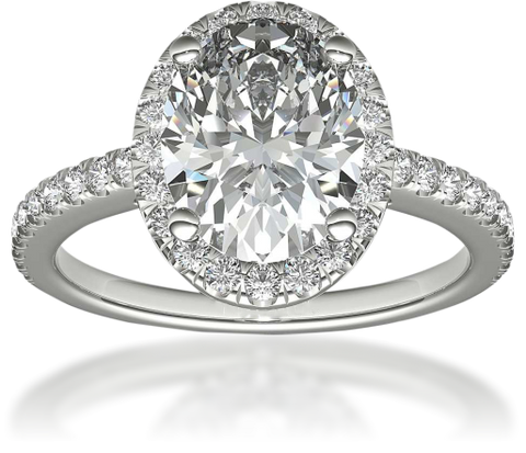 OVAL CUT DIAMOND RING