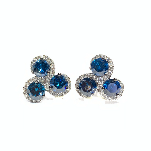BLUE DIAMOND EARRINGS