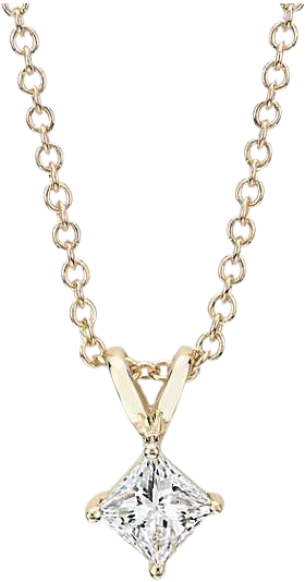 PRINCESS CUT DIAMOND PENDANT
