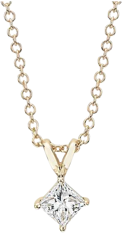 PRINCESS CUT DIAMOND PENDANT
