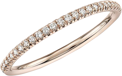SEMIHOOP DIAMOND BAND