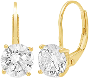 LIVER BACK DIAMOND EARRINGS