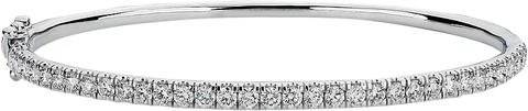 PRONG SET DIAMOND BANGLE
