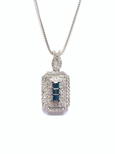 BLUE DIAMOND PENDANT