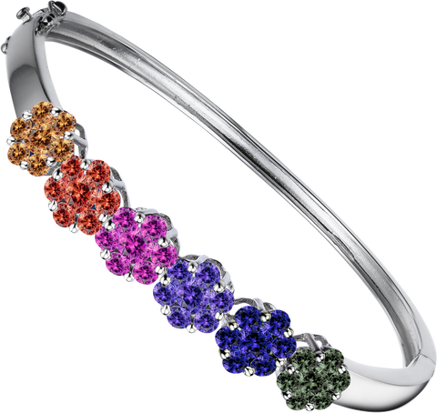 MULTICOLOR SAPPHIRE BANGLE
