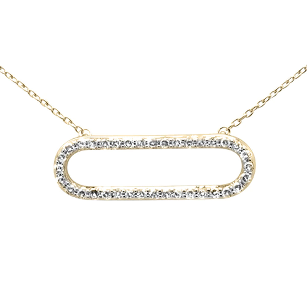 14K White Gold Diamond Necklace