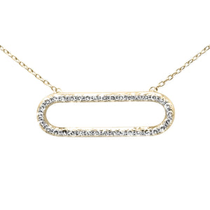 14K White Gold Diamond Necklace