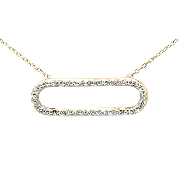 14K White Gold Diamond Necklace