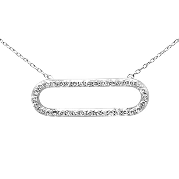 14K White Gold Diamond Necklace
