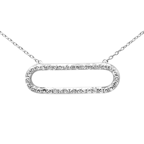 14K White Gold Diamond Necklace