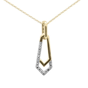 Yellow Gold Diamond Forzatina Style Pendant
