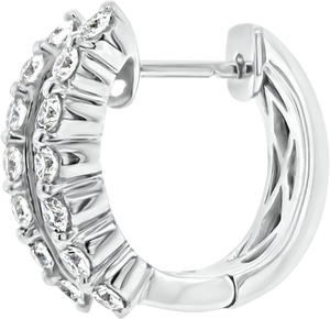 SEMIHOOP DIAMOND EARRING