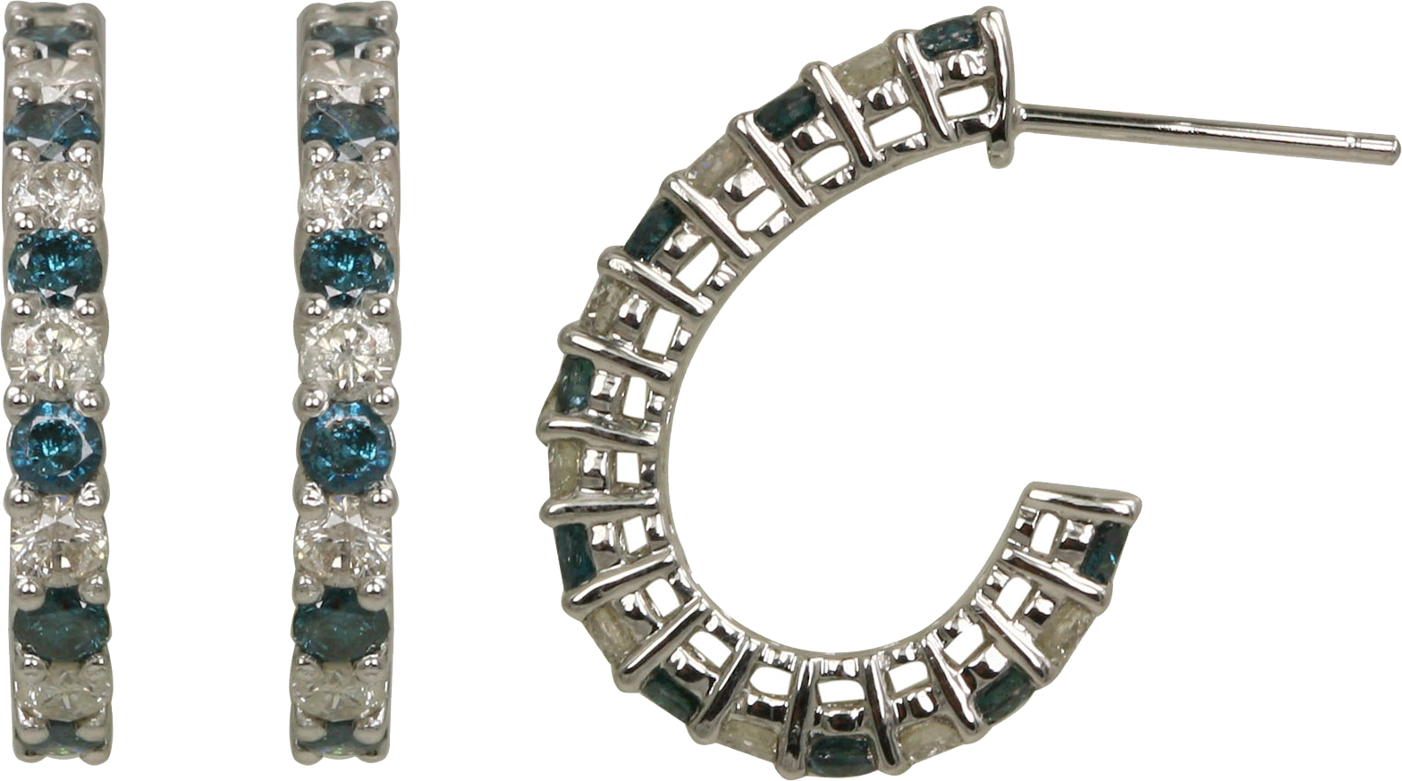 BLUE DIAMOND EARRING