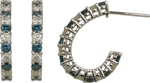 BLUE DIAMOND EARRING