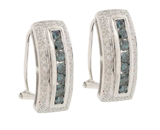 BLUE DIAMOND EARRING