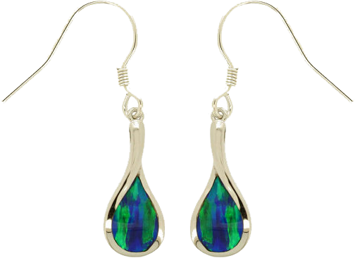 PEAR SHAPE GILSON OPAL EARRINGS