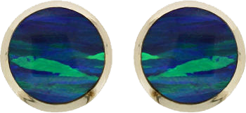 ROUND SHAPE GILSON OPAL EARRINGS