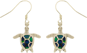 TURTLE SHAPE GILSON OPAL EARRINGS