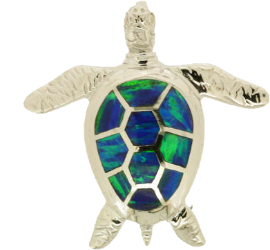 TURTLE SHAPE GILSON OPAL PENDANT