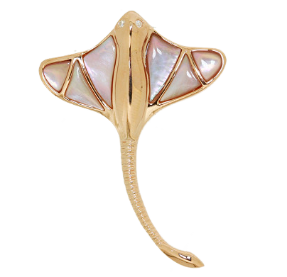 PINK MOTHER OF PEARL PENDANT