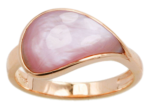 PINK MOTHER OF PEARL RING