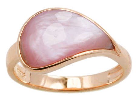PINK MOTHER OF PEARL RING