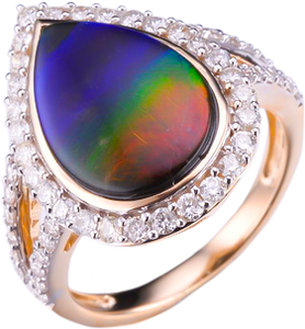 AMMOLITE RING