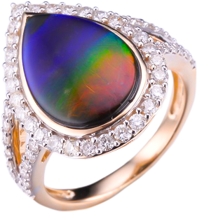 AMMOLITE RING