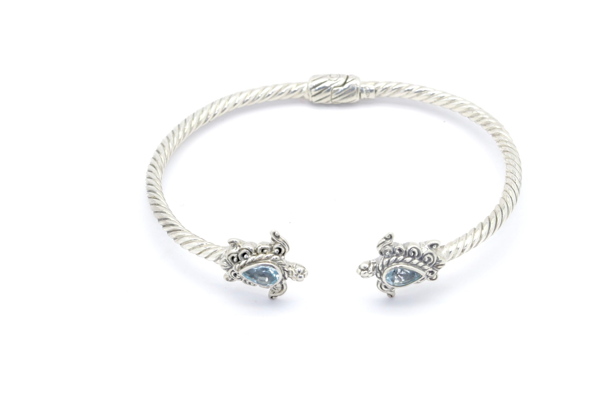 BALI AQUAMARINE TURTLE CUFF BRACELET NAYA COLLECTION