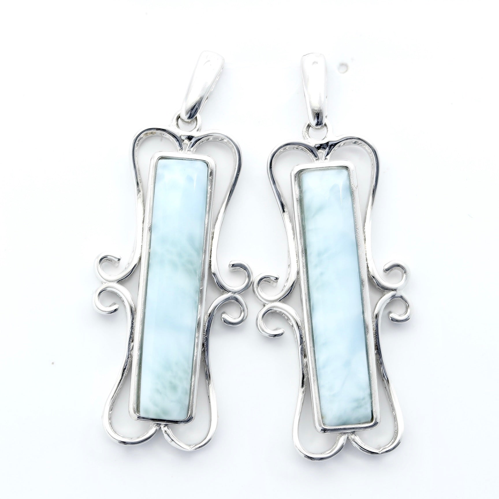 STATEMENT LARIMAR EARRINGS