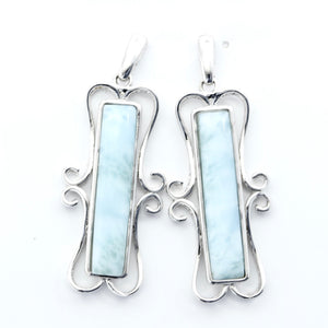 STATEMENT LARIMAR EARRINGS