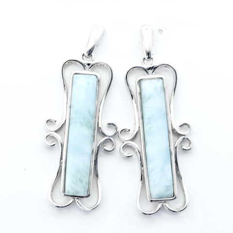 STATEMENT LARIMAR EARRINGS