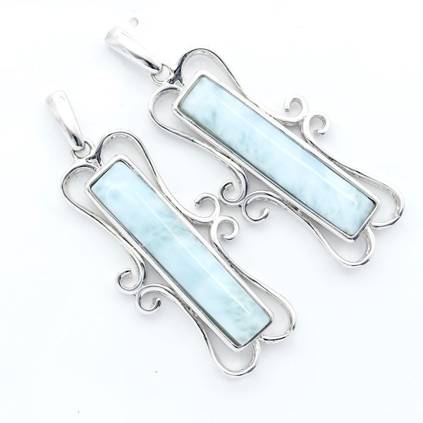STATEMENT LARIMAR EARRINGS