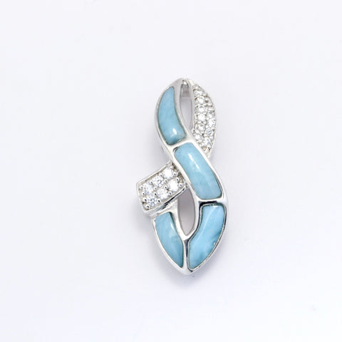 LARIMAR INLAY PENDANT