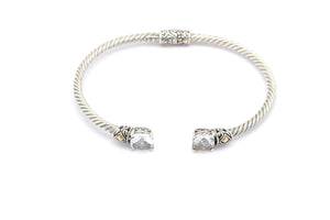 BALI WHITE TOPAZ CUFF BRACELET NAYA COLLECTION