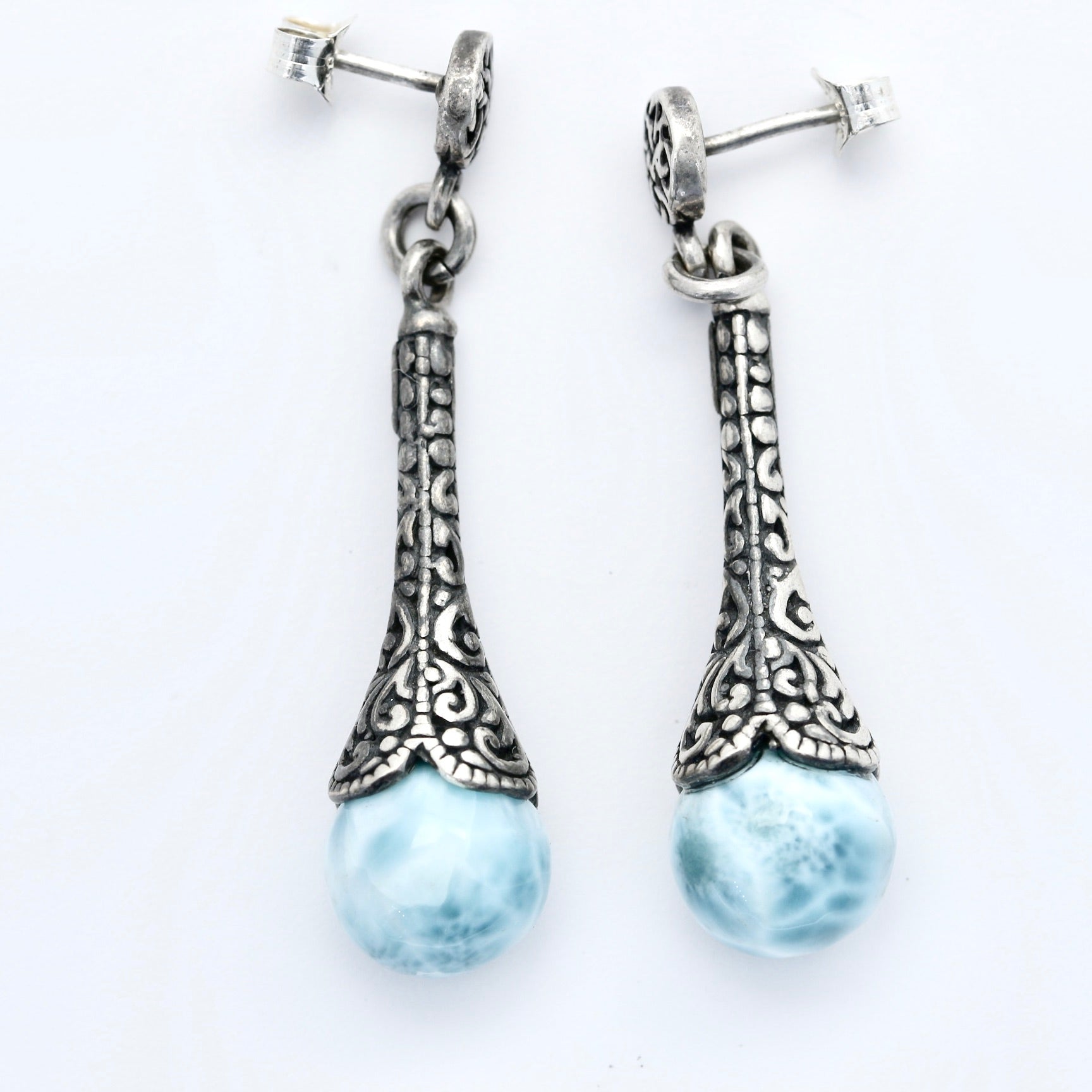 BALI LARIMAR EARRINGS NAYA COLLECTION