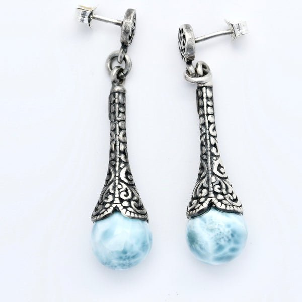 BALI LARIMAR EARRINGS NAYA COLLECTION