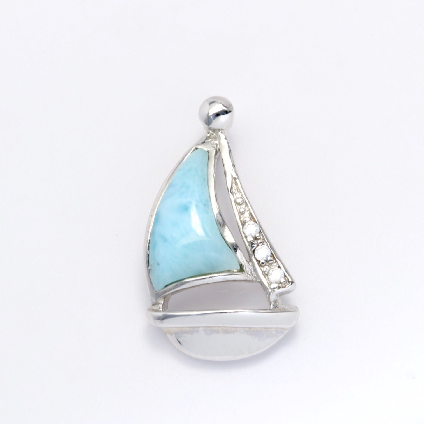 SAILBOAT LARIMAR PENDANT