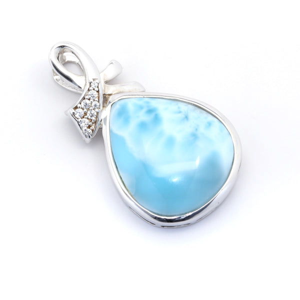 BEAUTIFUL LARIMAR PEAR SHAPE PENDANT