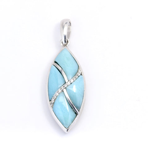 GORGEOUS LARIMAR INLAY PENDANT