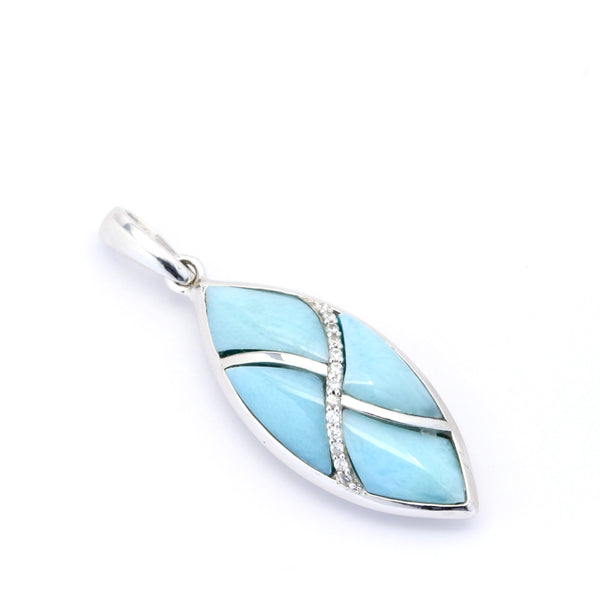 GORGEOUS LARIMAR INLAY PENDANT
