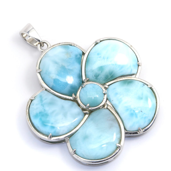 STATEMENT FLOWER LARIMAR PENDANT