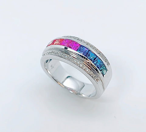 MULTICOLOR SAPPHIRE RING